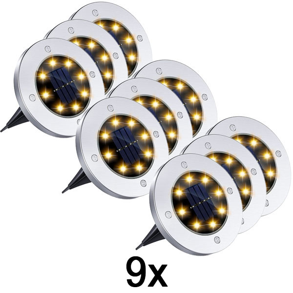 3x Kültéri napelemes talaj lámpák (3 db) | LUMIGARD